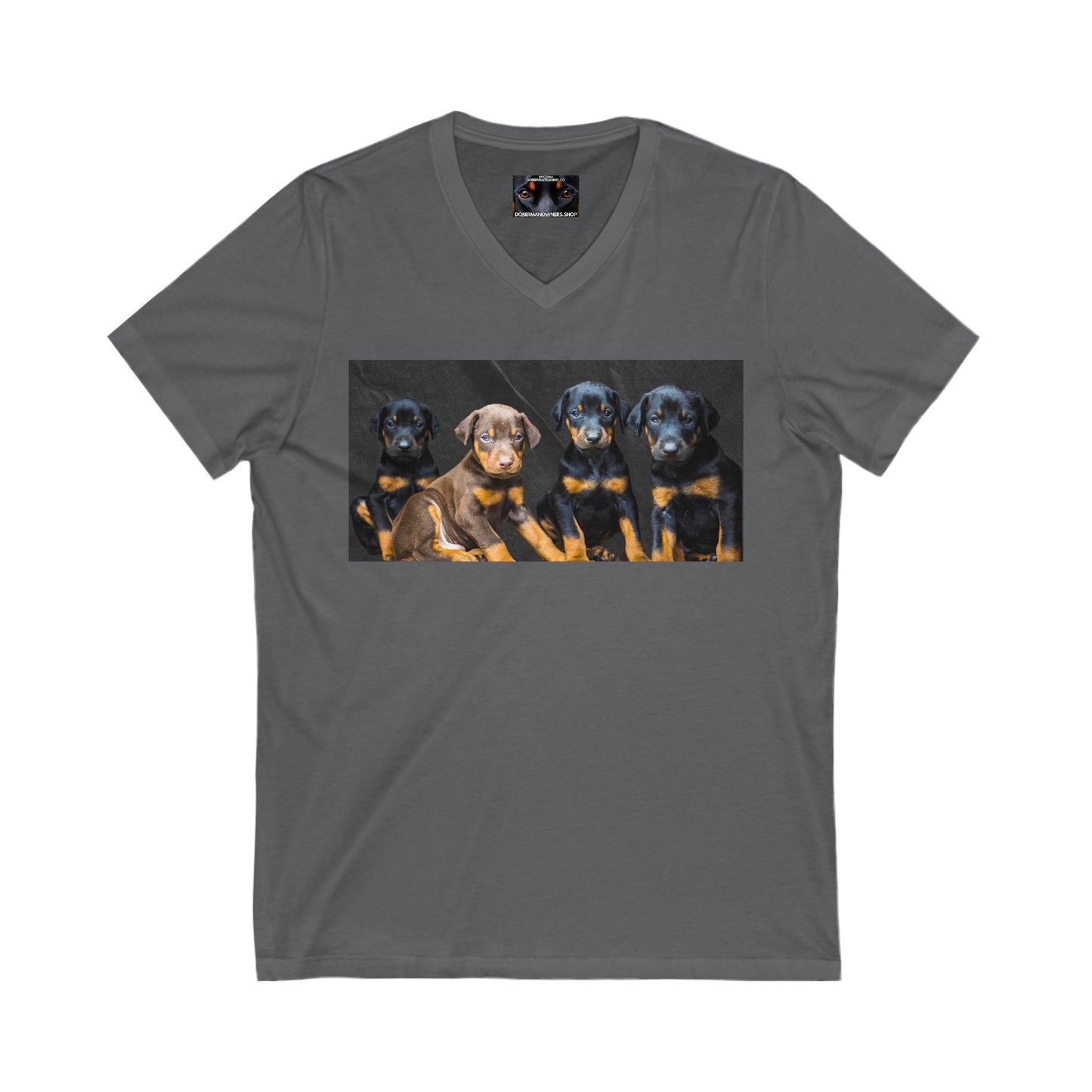 The Crew Private Label Unisex Jersey Short Sleeve V-Neck Tee