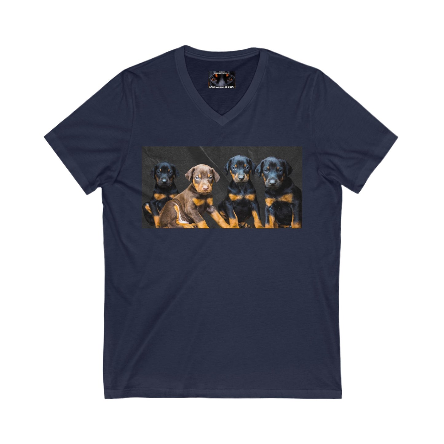 The Crew Private Label Unisex Jersey Short Sleeve V-Neck Tee