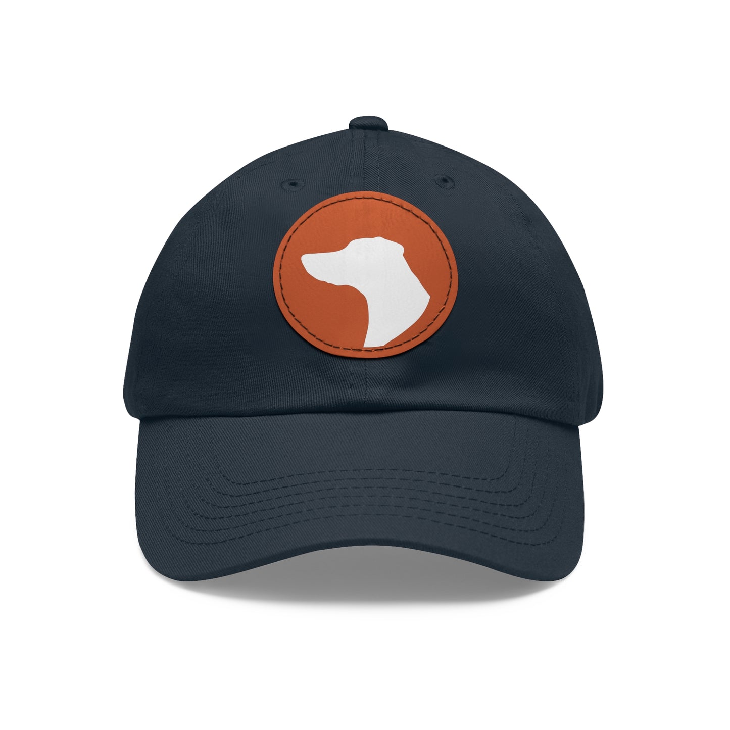 N 1 Dad Hat with Leather Patch (Round)