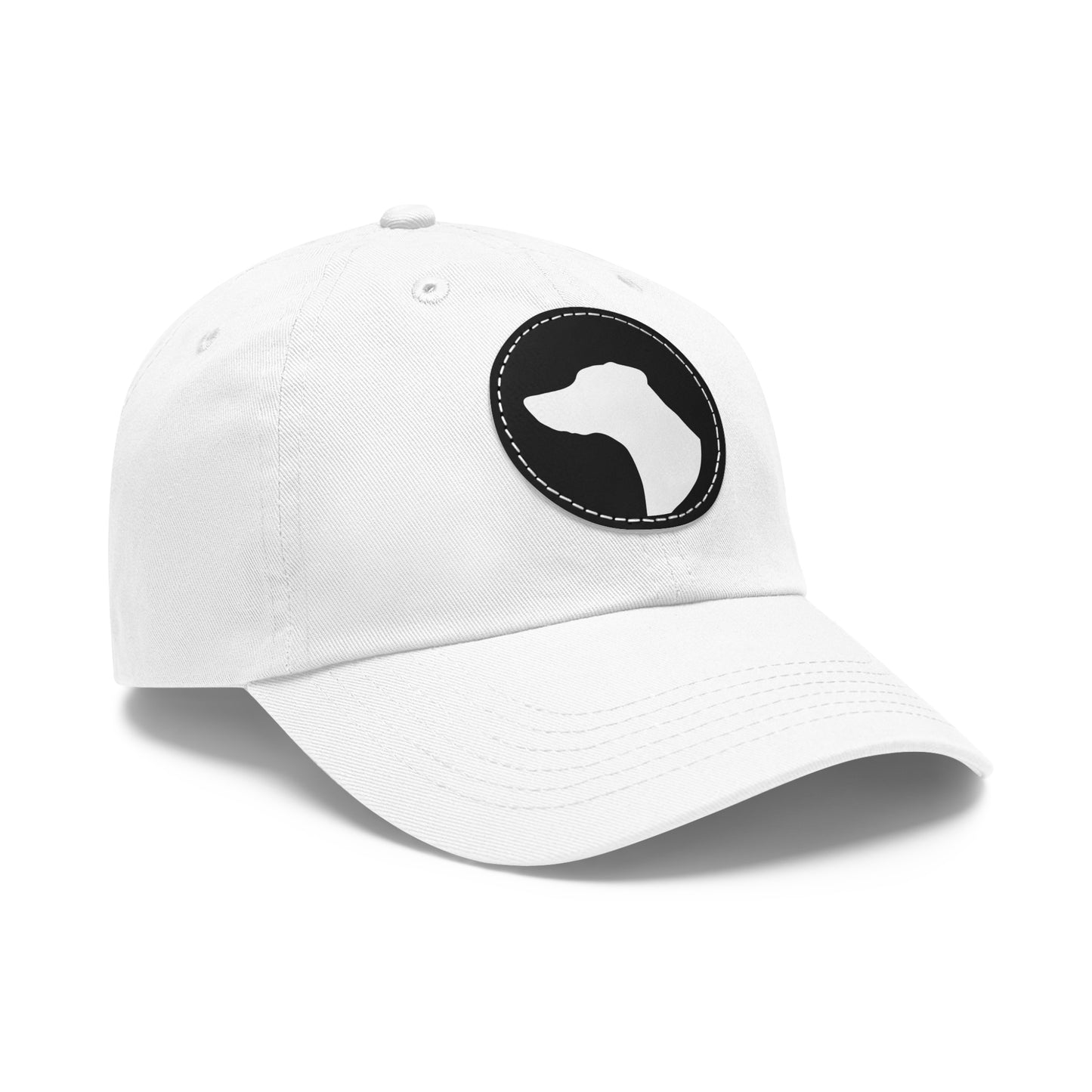 N 1 Dad Hat with Leather Patch (Round)