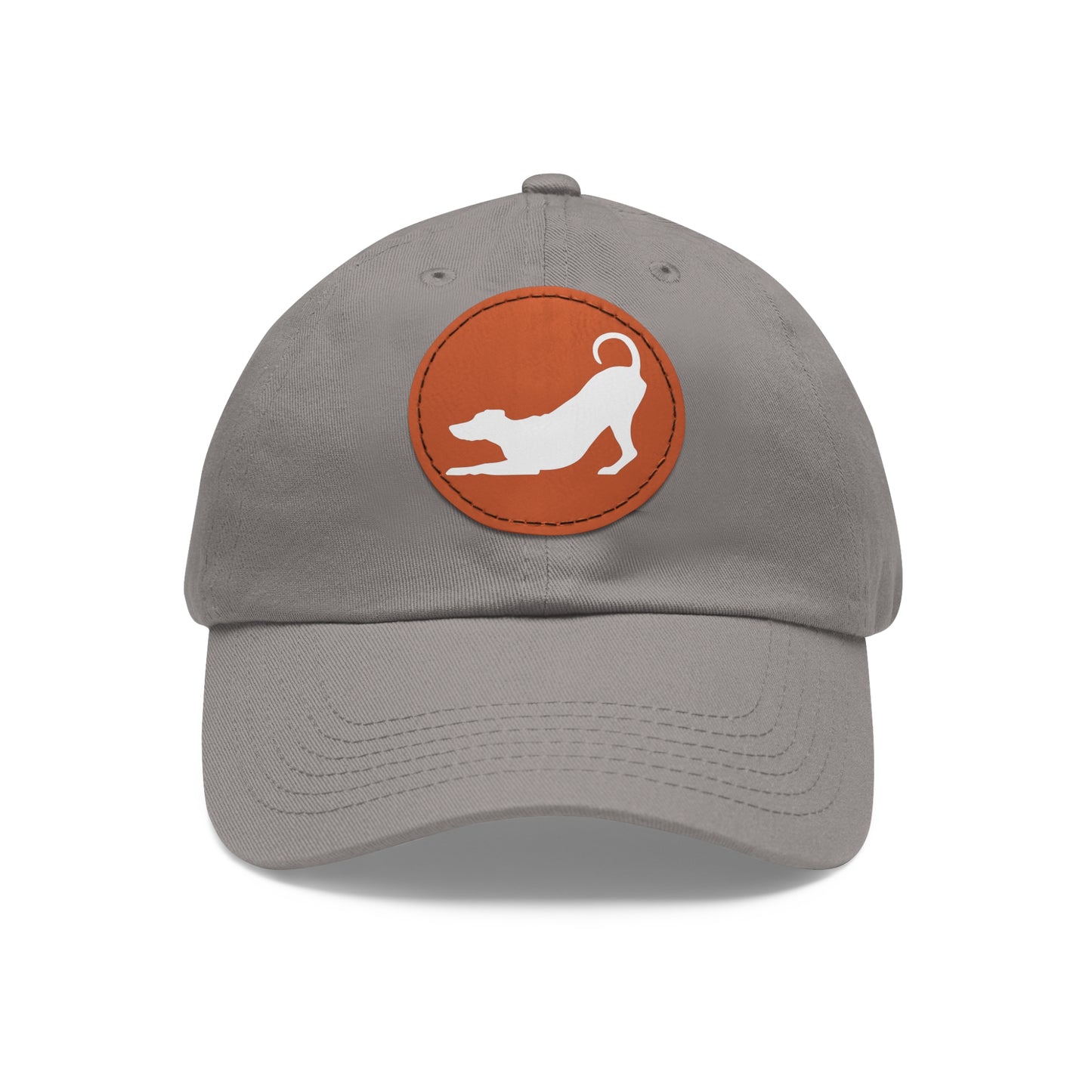 N 2 Dad Hat with Leather Patch (Round)