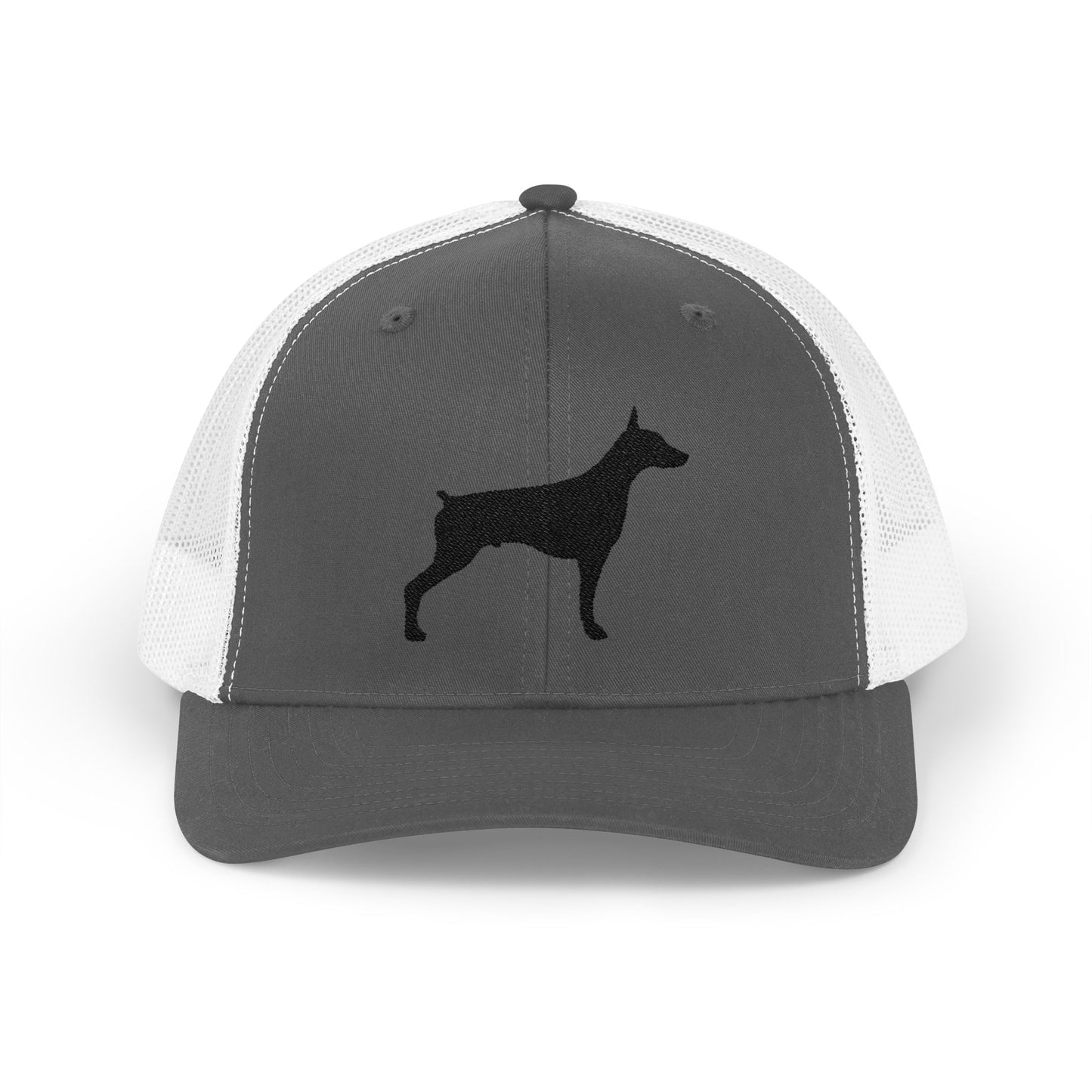 Doberman 2 Silhouette Snapback Trucker Cap
