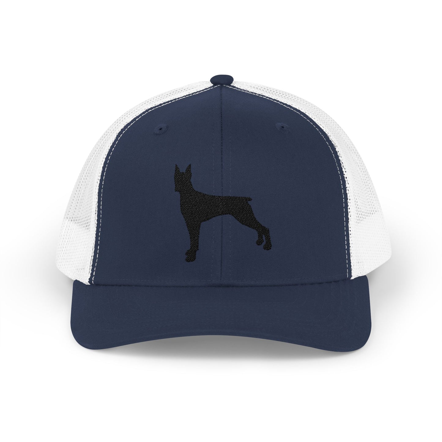 Doberman 1 Silhouette Snapback Trucker Cap