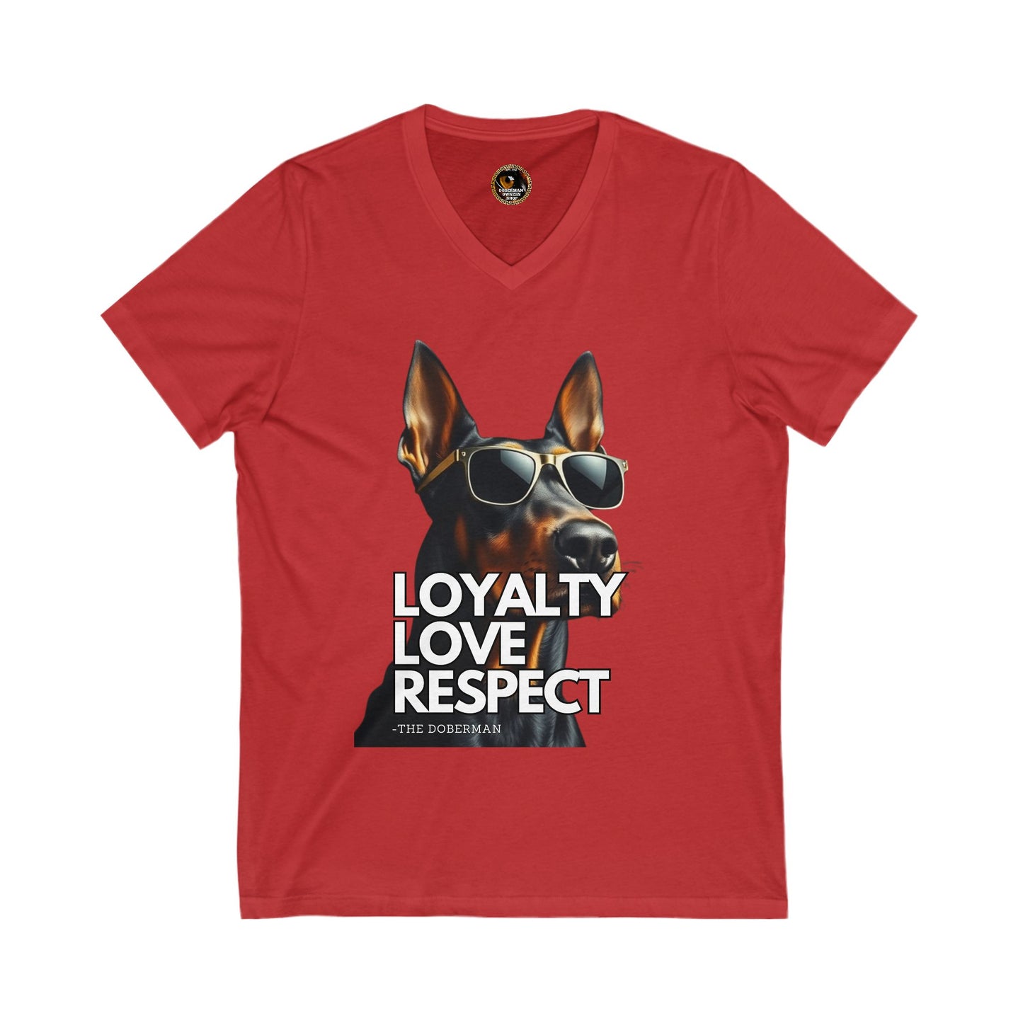 DTT 7 Private Label Unisex Jersey Short Sleeve V-Neck Tee