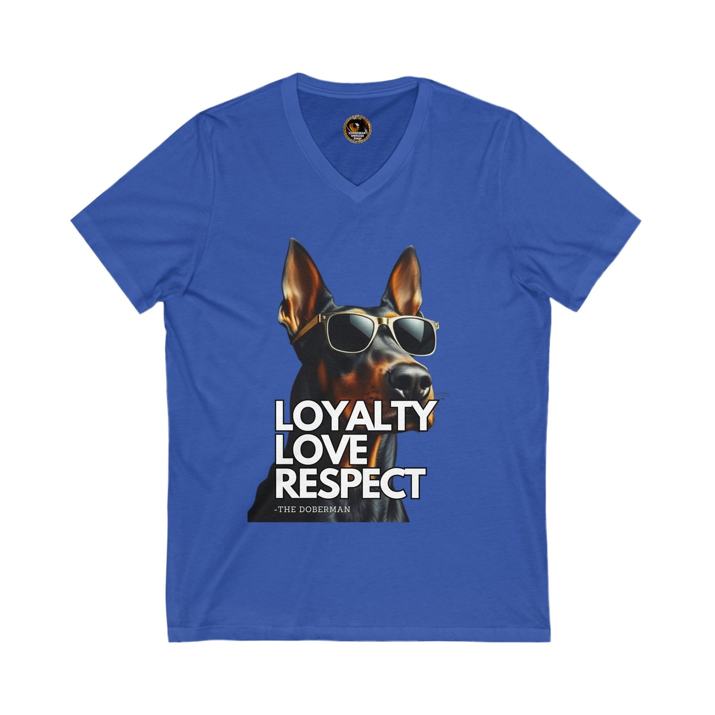 DTT 7 Private Label Unisex Jersey Short Sleeve V-Neck Tee