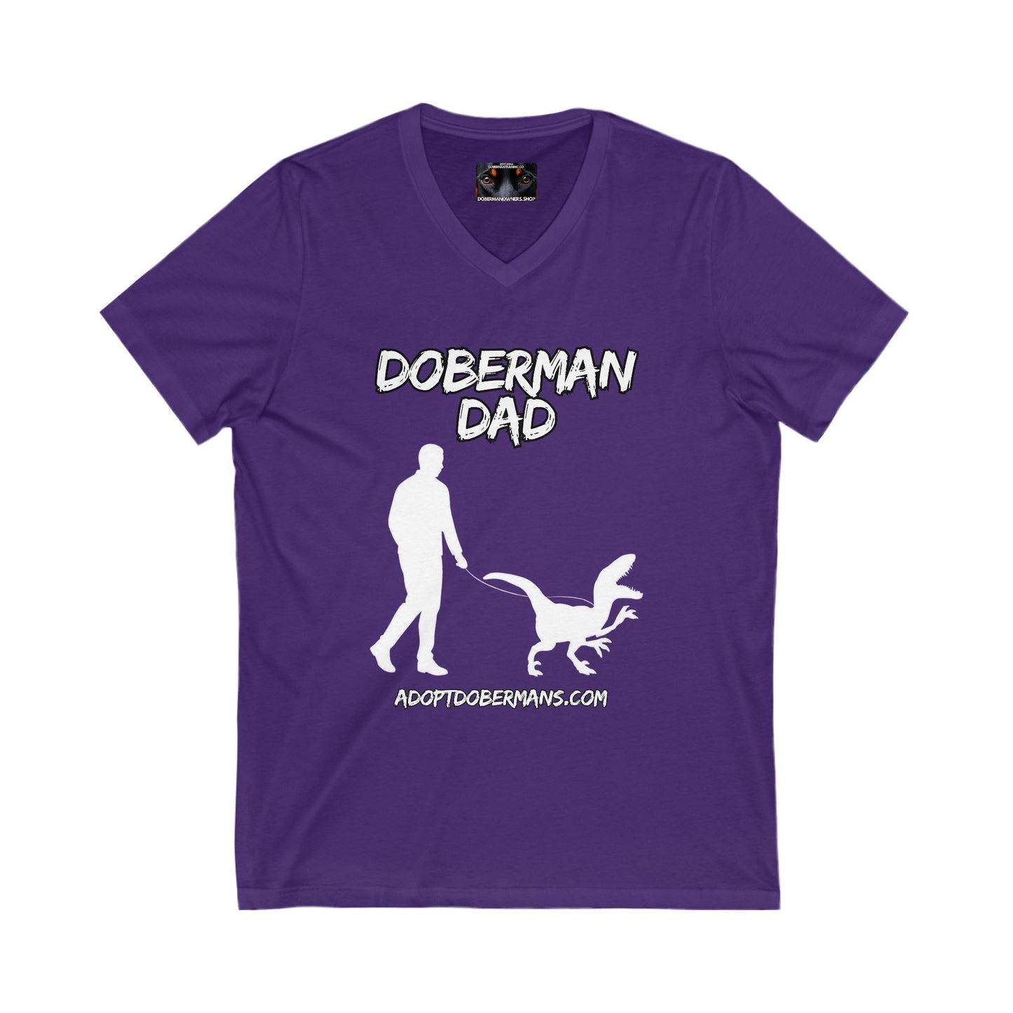 Adopt Dad 1 Private Label Unisex Jersey Short Sleeve V-Neck Tee