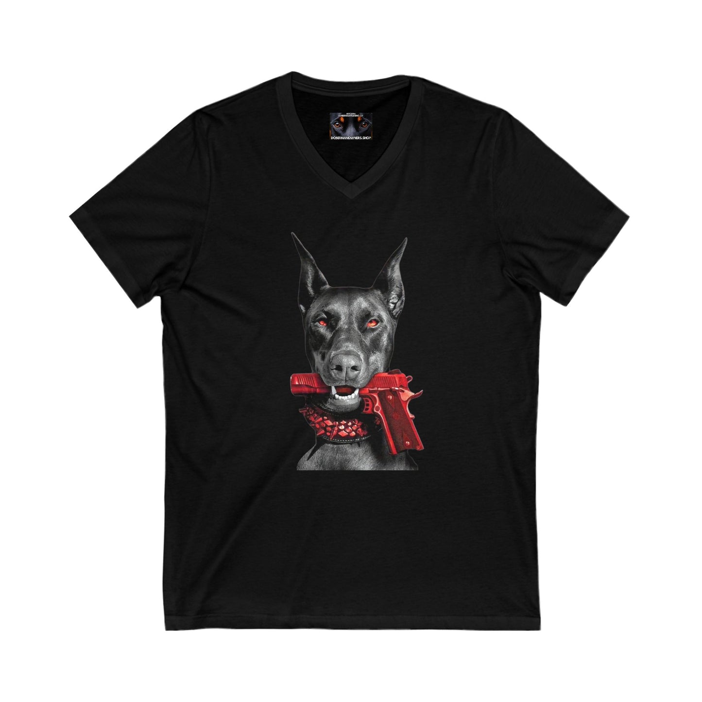 Red 2 Private Label Unisex Jersey Short Sleeve V-Neck Tee