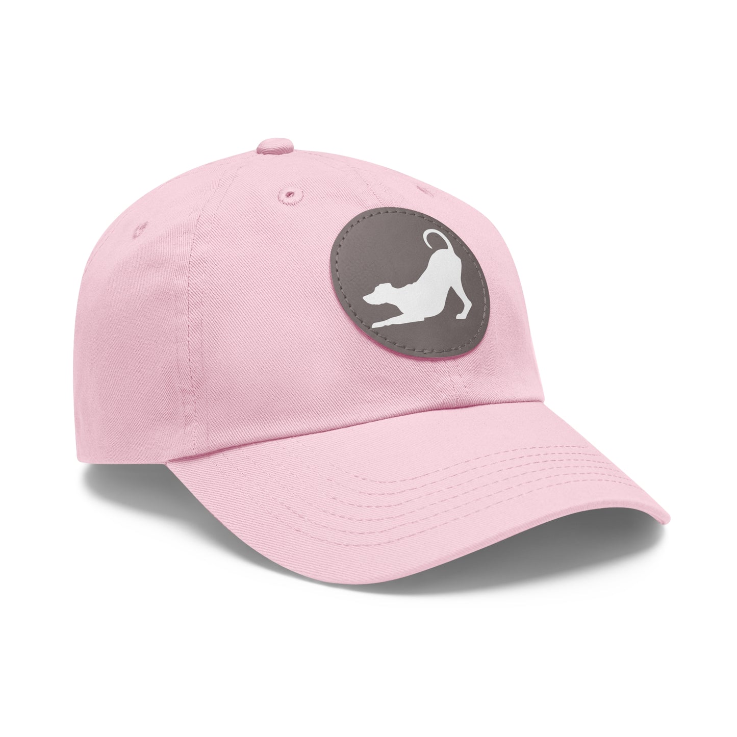 N 2 Dad Hat with Leather Patch (Round)