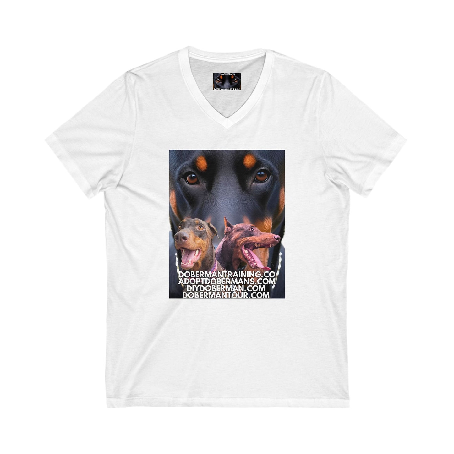 Training Tour 1 Private Label Unisex Jersey Short Sleeve V-Neck Tee
