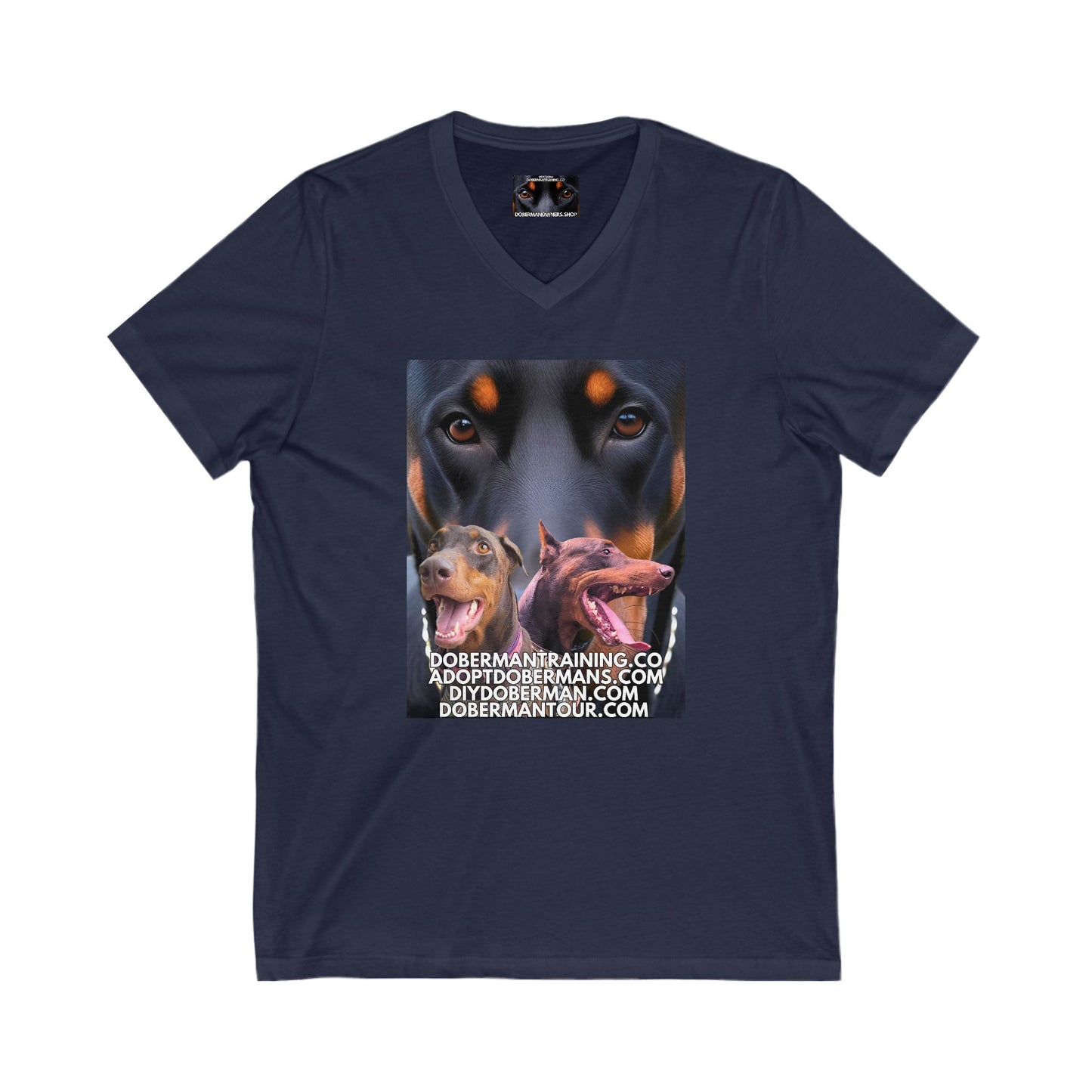 Training Tour 1 Private Label Unisex Jersey Short Sleeve V-Neck Tee