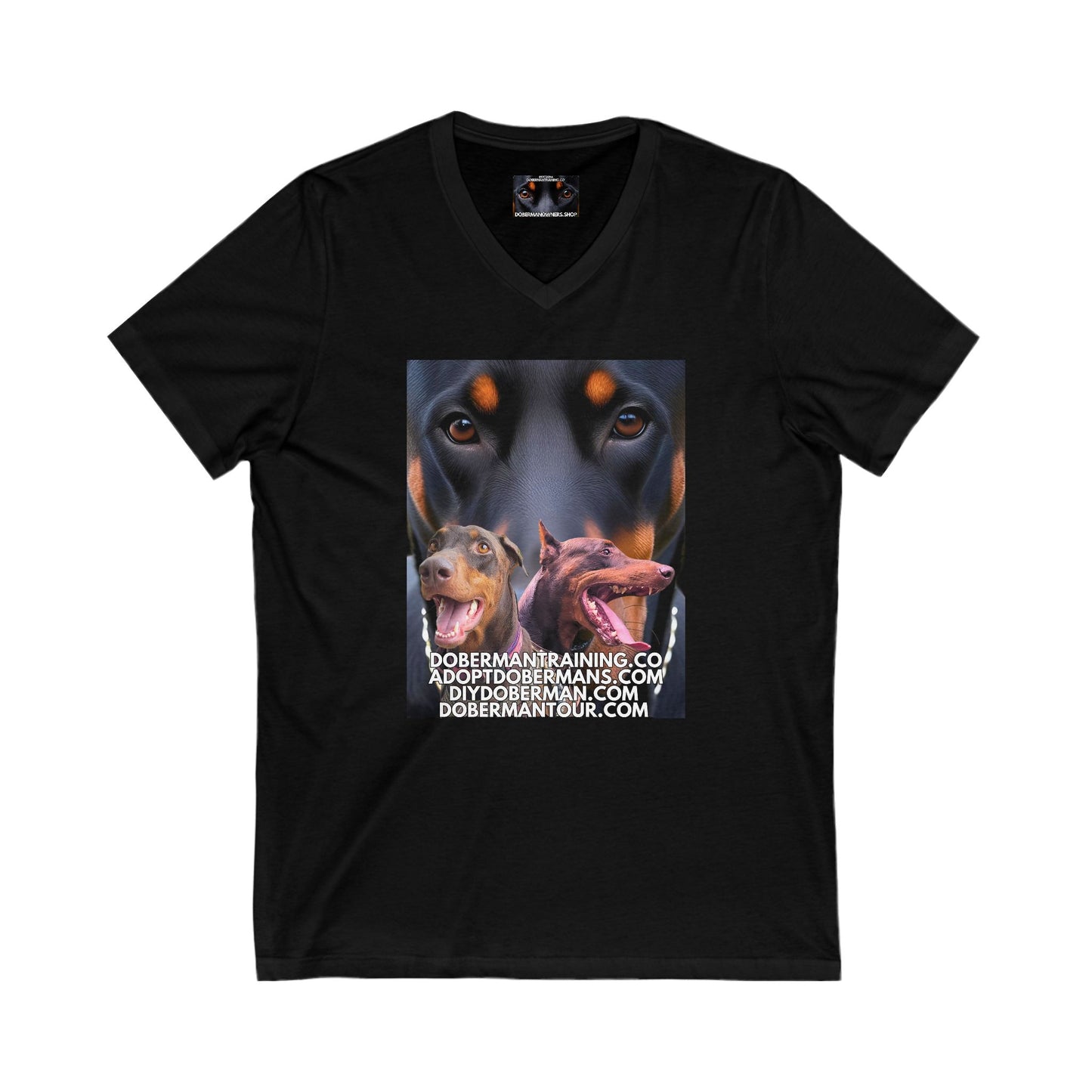 Training Tour 1 Private Label Unisex Jersey Short Sleeve V-Neck Tee