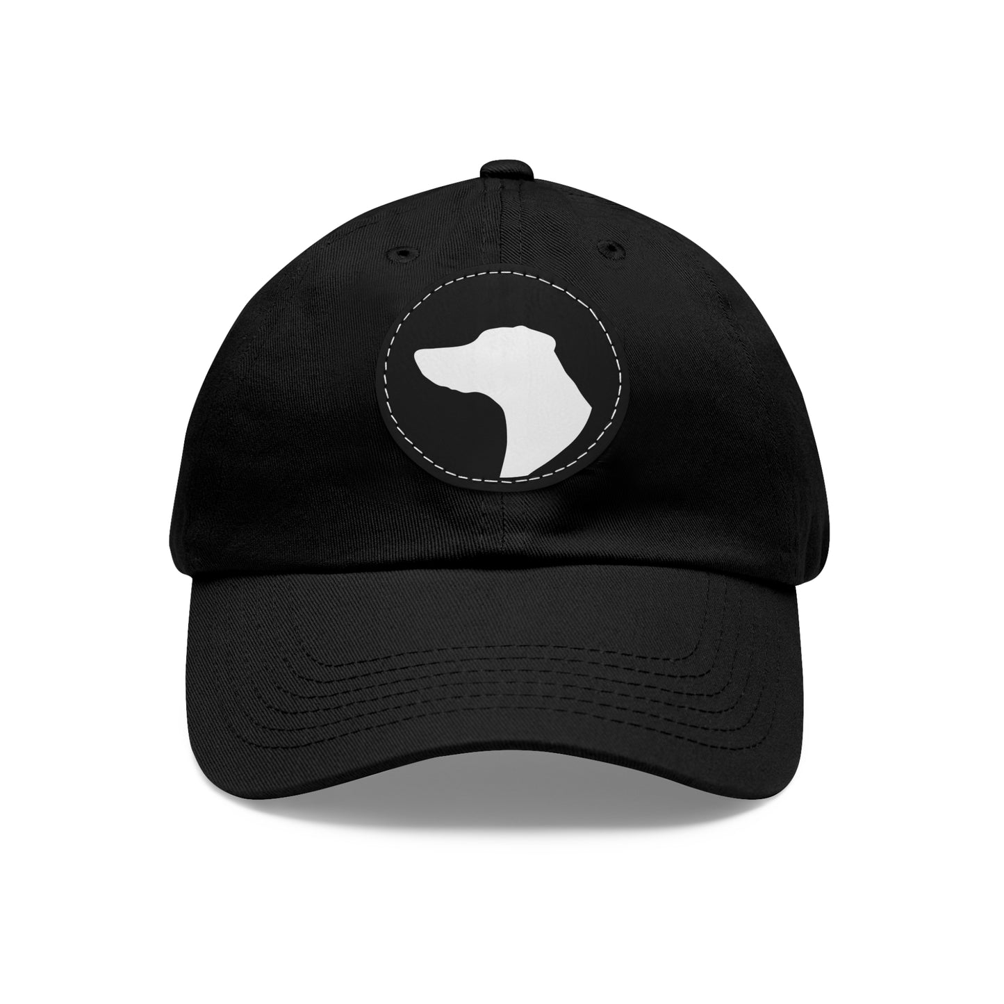 N 1 Dad Hat with Leather Patch (Round)