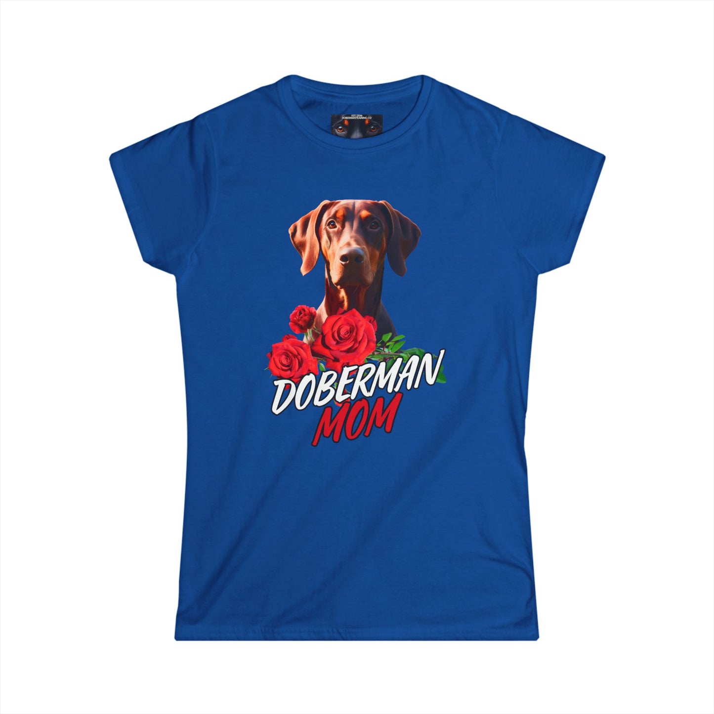 Doberman Mom 3 Women's Softstyle Tee