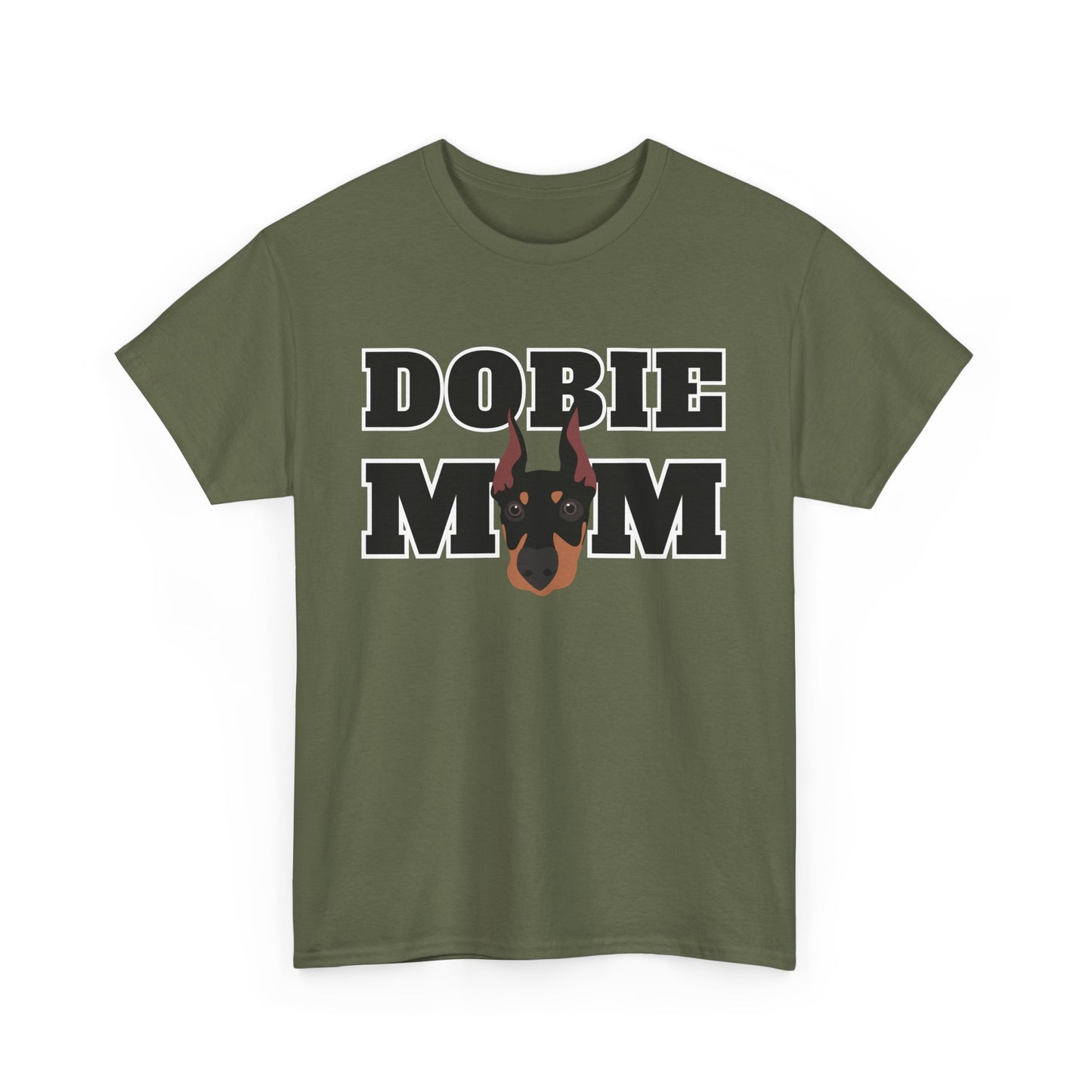Dobie Mom 01 2025 Unisex Heavy Cotton Tee