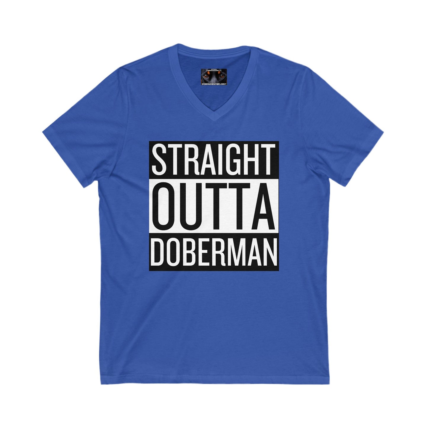 Outta 1 Private Label Unisex Jersey Short Sleeve V-Neck Tee