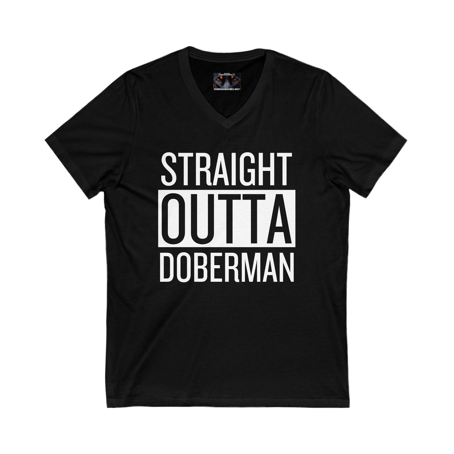 Outta 1 Private Label Unisex Jersey Short Sleeve V-Neck Tee