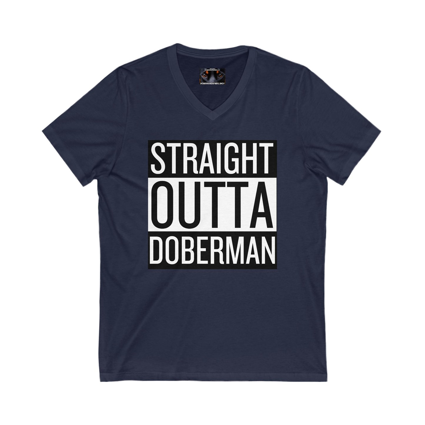 Outta 1 Private Label Unisex Jersey Short Sleeve V-Neck Tee