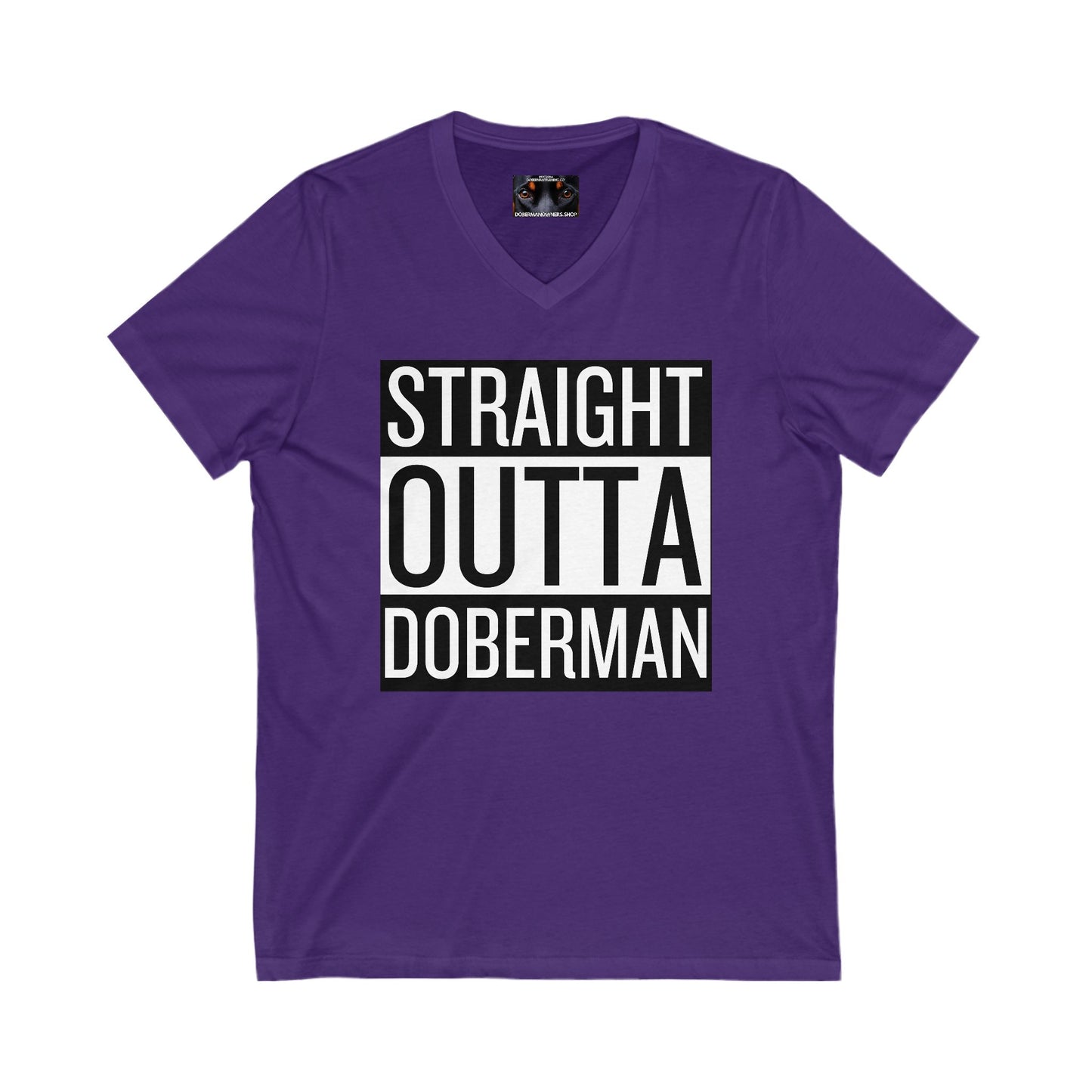 Outta 1 Private Label Unisex Jersey Short Sleeve V-Neck Tee