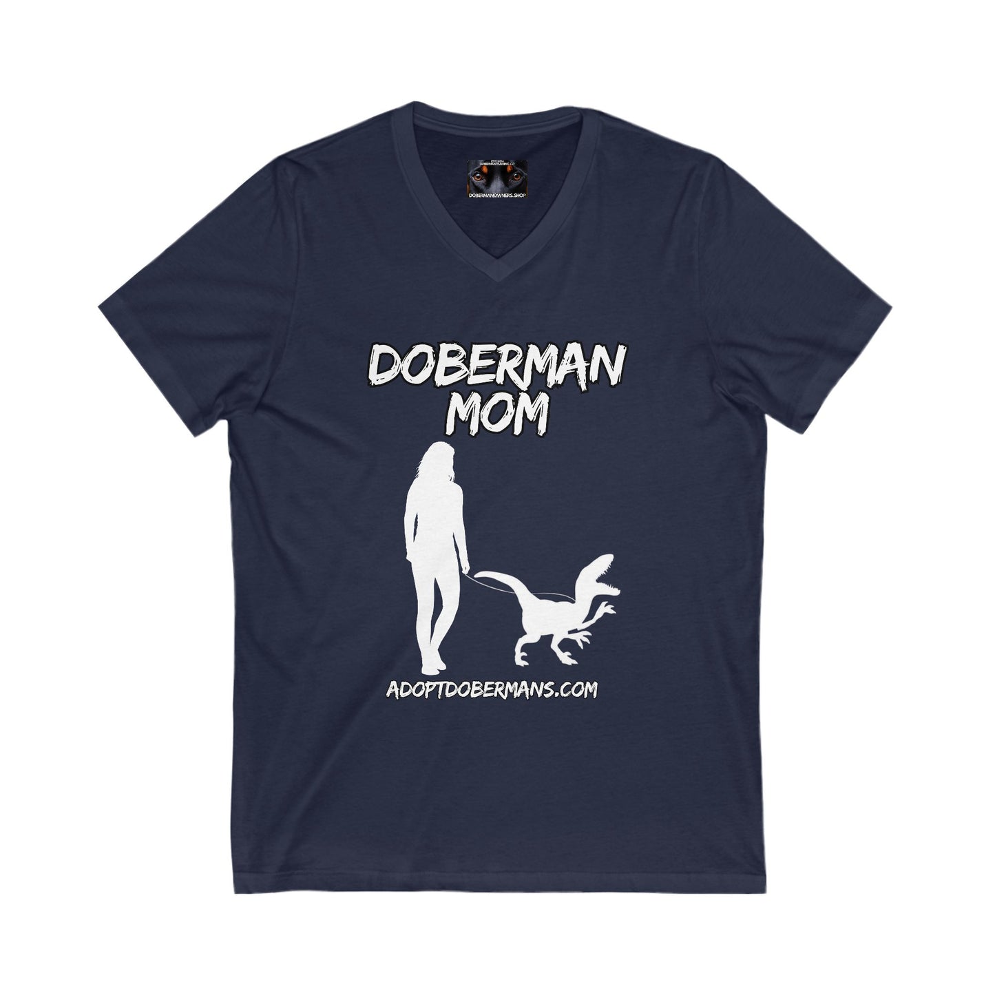 Adopt Mom 1 Private Label Unisex Jersey Short Sleeve V-Neck Tee