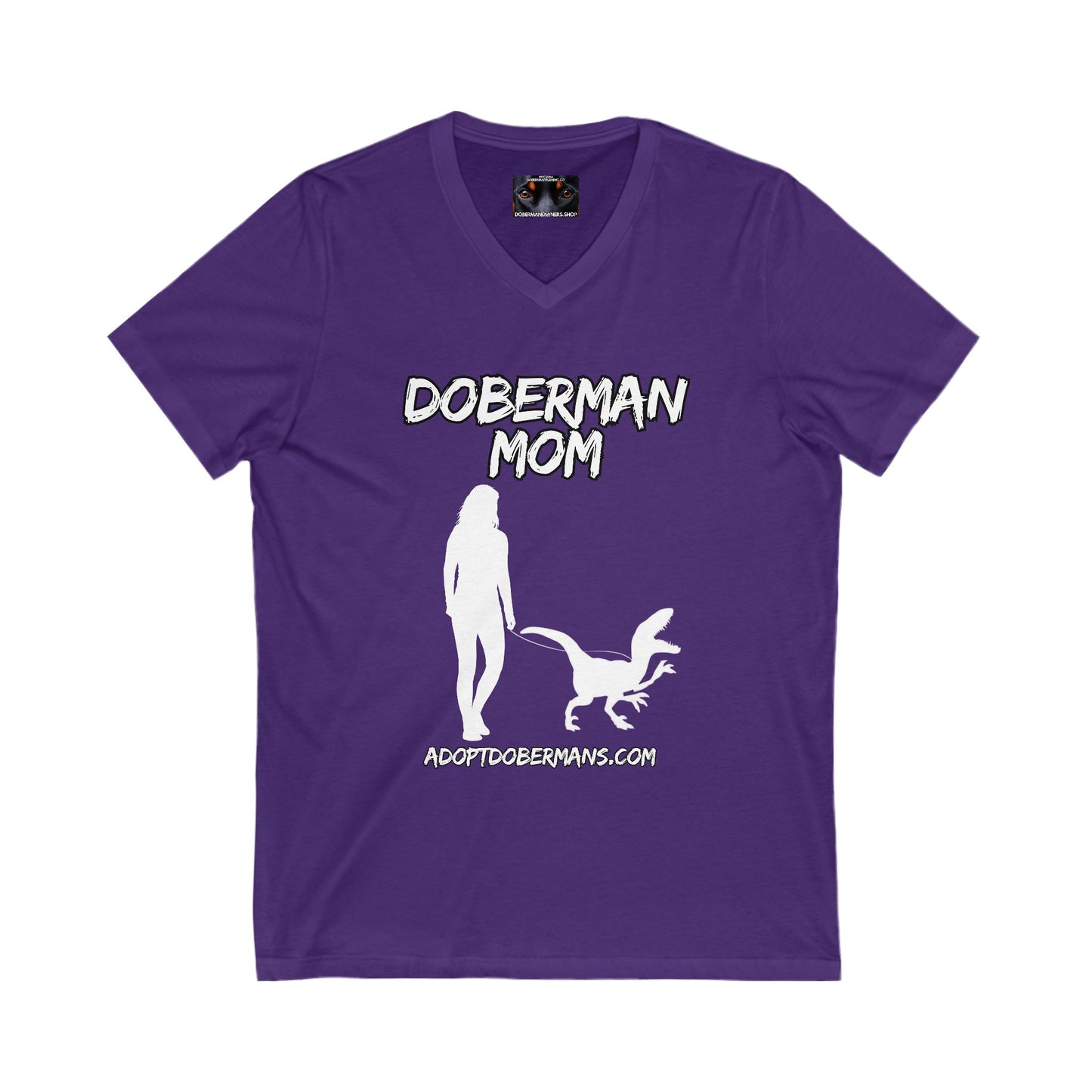 Adopt Mom 1 Private Label Unisex Jersey Short Sleeve V-Neck Tee