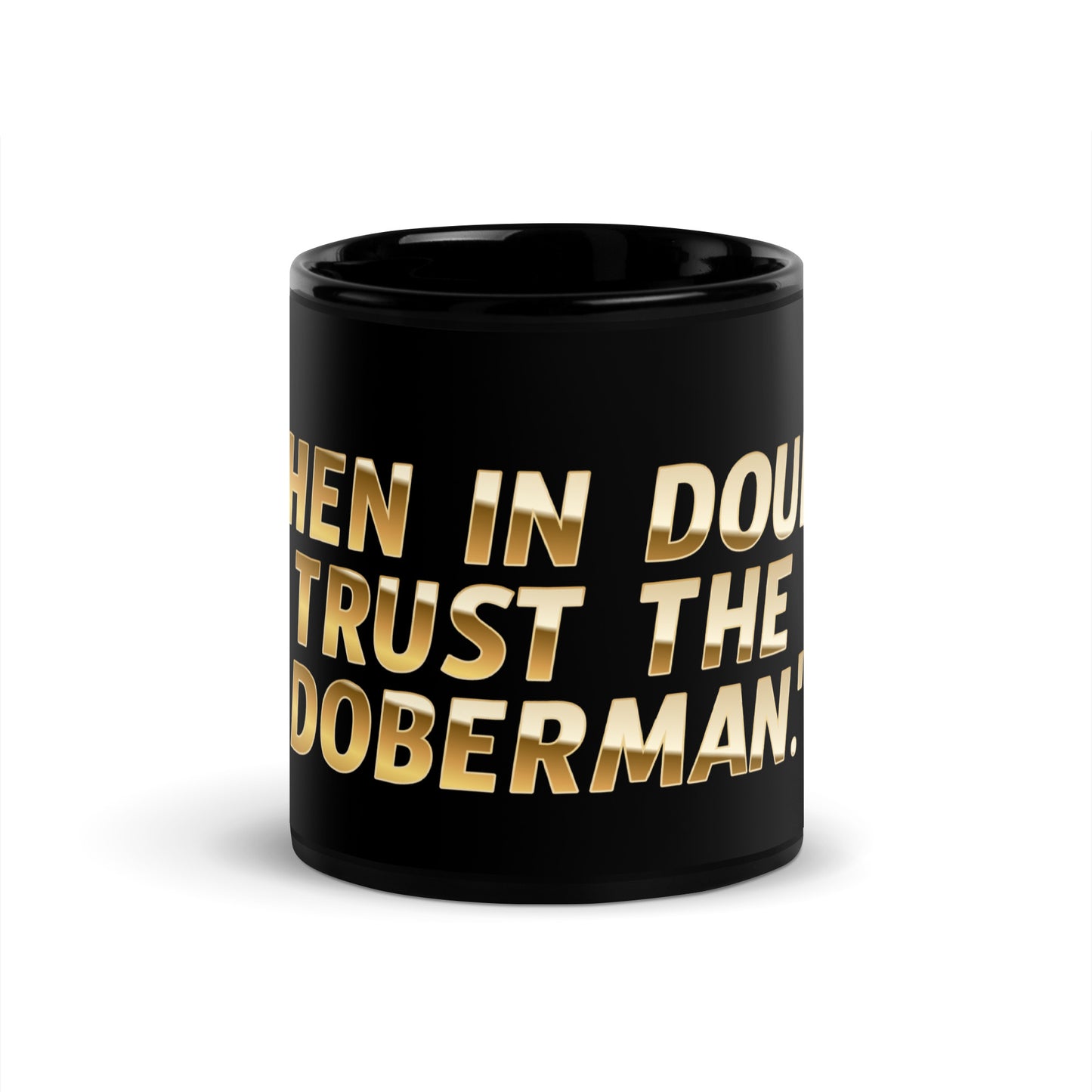Trust 2 Black Glossy Mug