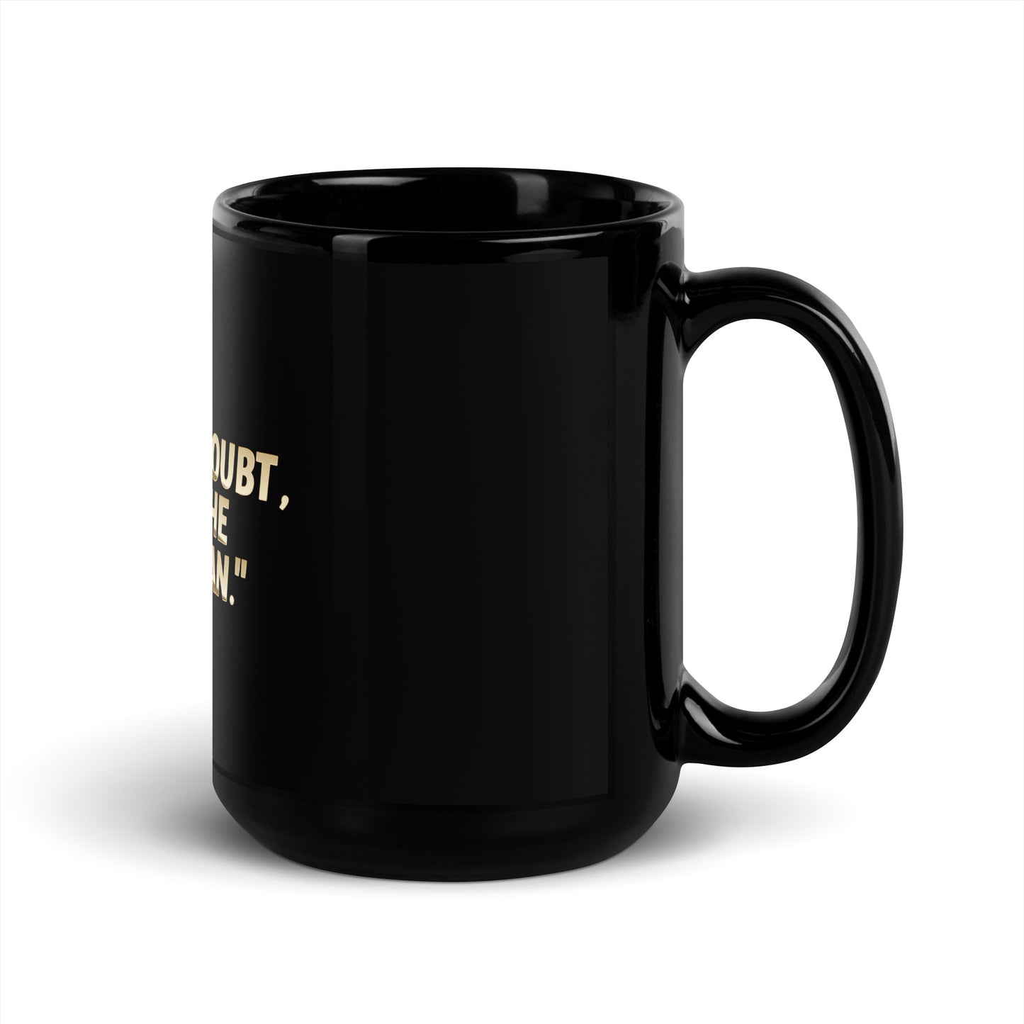 Trust 2 Black Glossy Mug