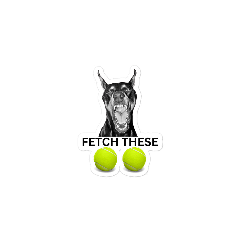 Fetch 1 Bubble-free stickers