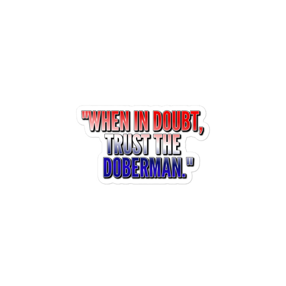 Trust 1 Bubble-free stickers