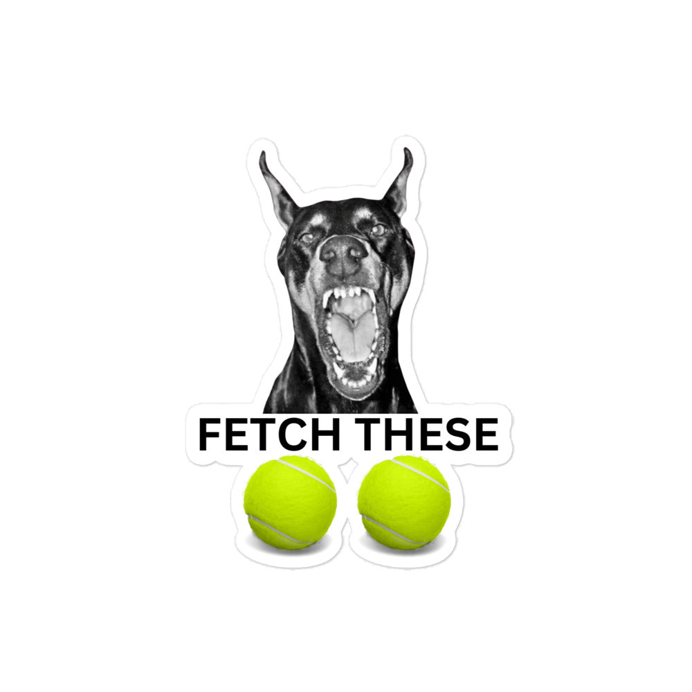 Fetch 1 Bubble-free stickers