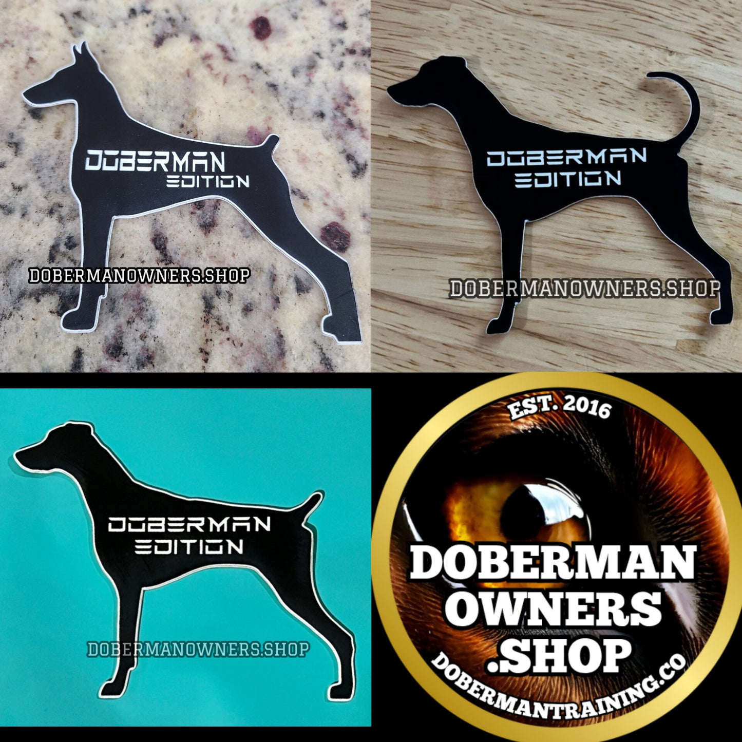 Doberman Edition 1, 2 & 3 Vinyl Cut 3M Vehicle Emblem