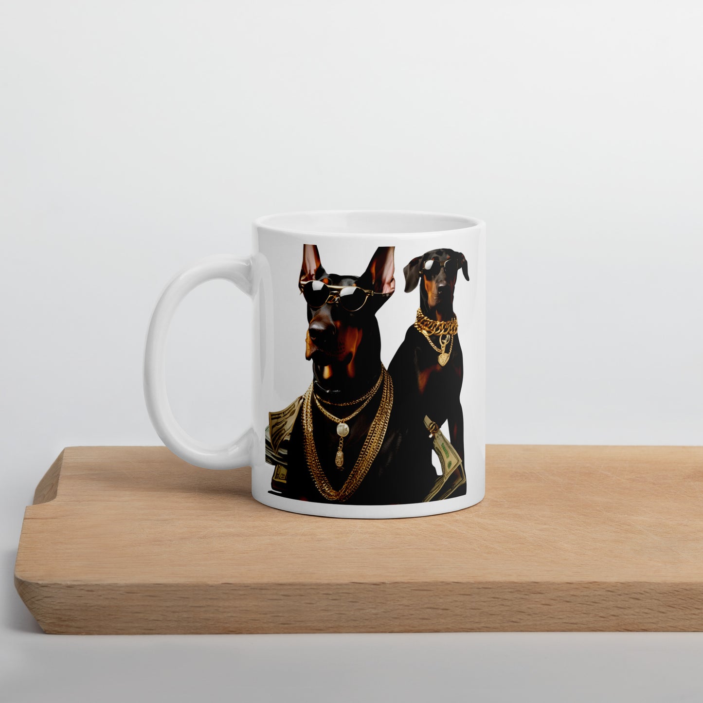 Caffeine Time 3 White glossy mug