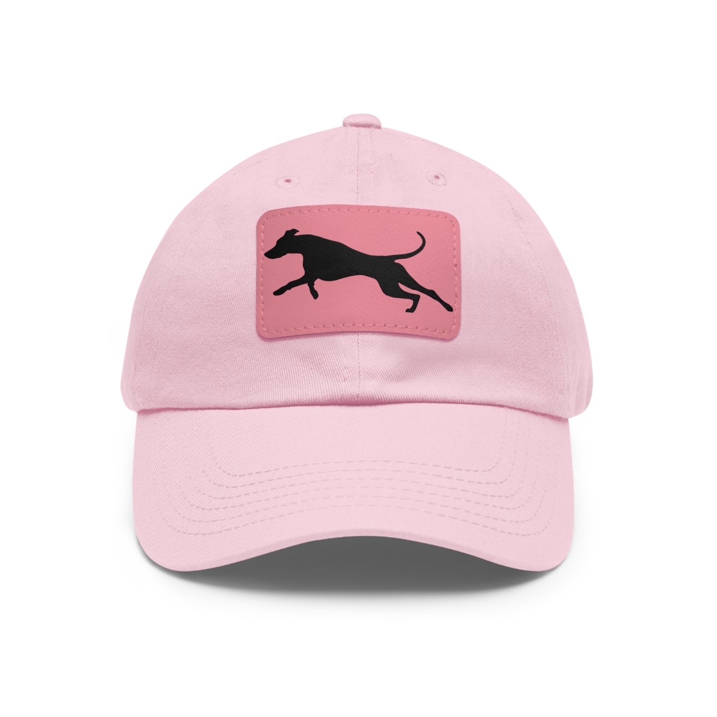 Run 1 Dad Hat with Leather Patch (Rectangle)