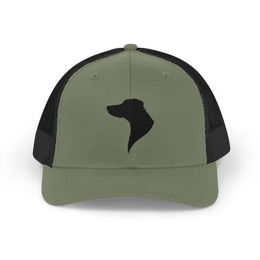 Doberman 3 Silhouette Snapback Trucker Cap
