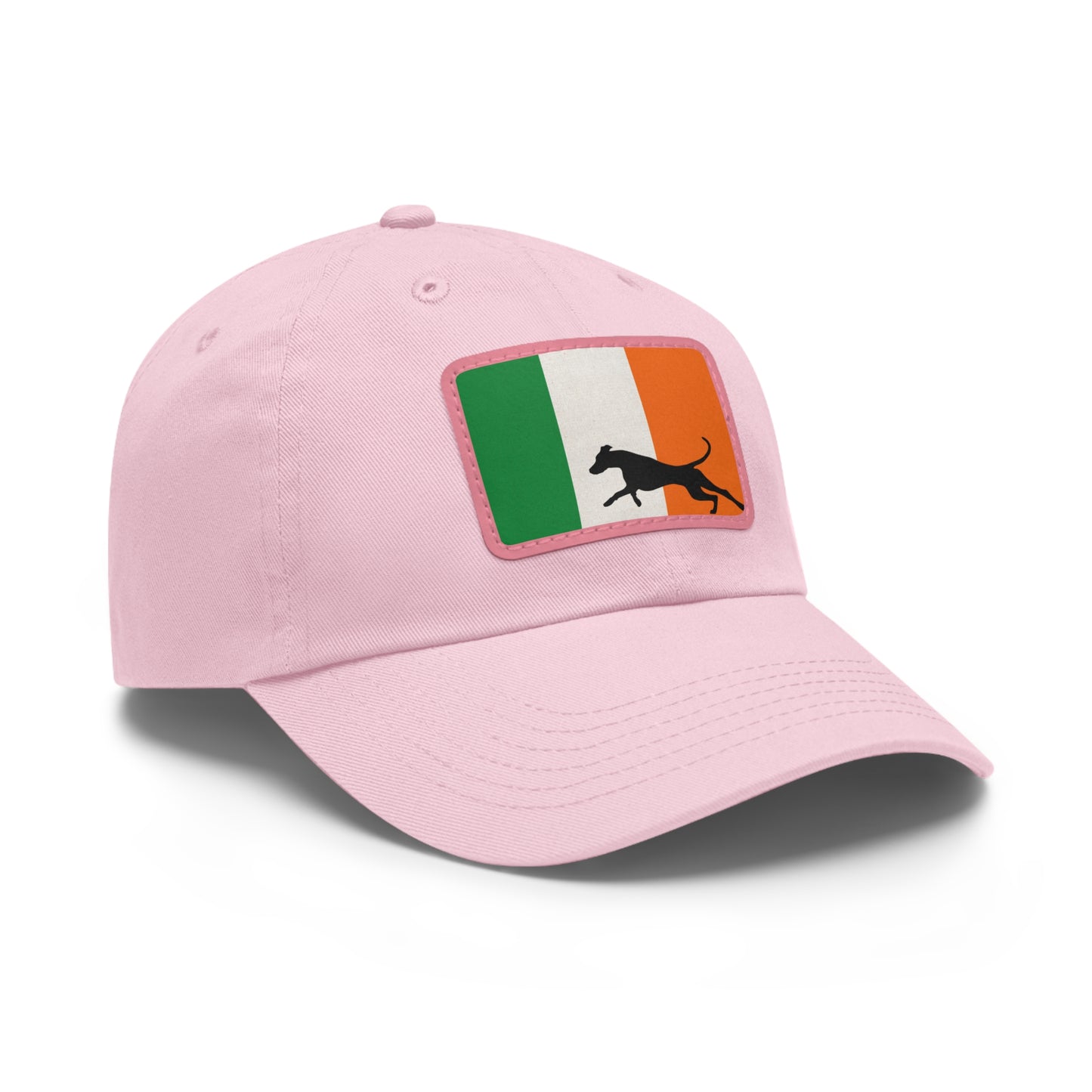 Doberman Ireland Protect 1 Dad Hat with Leather Patch (Rectangle)