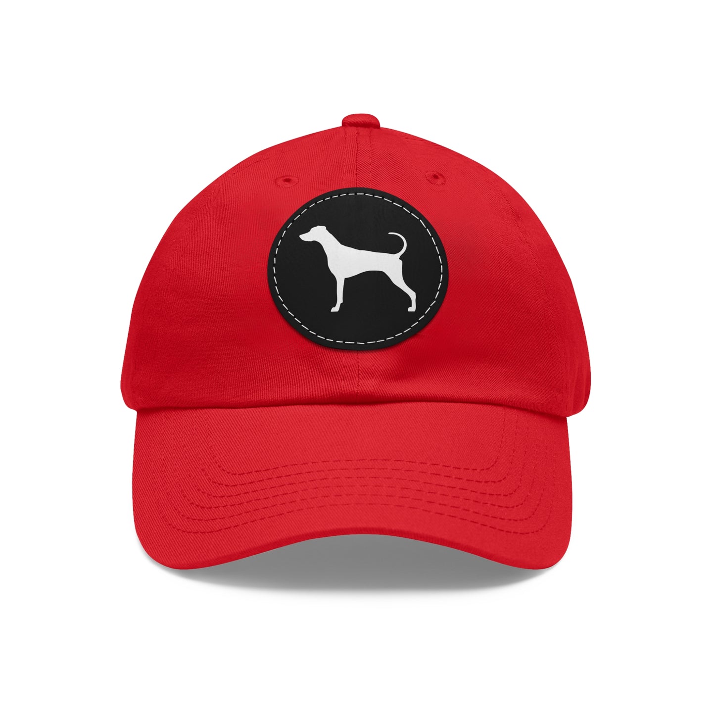 N 8 Dad Hat with Leather Patch (Round)