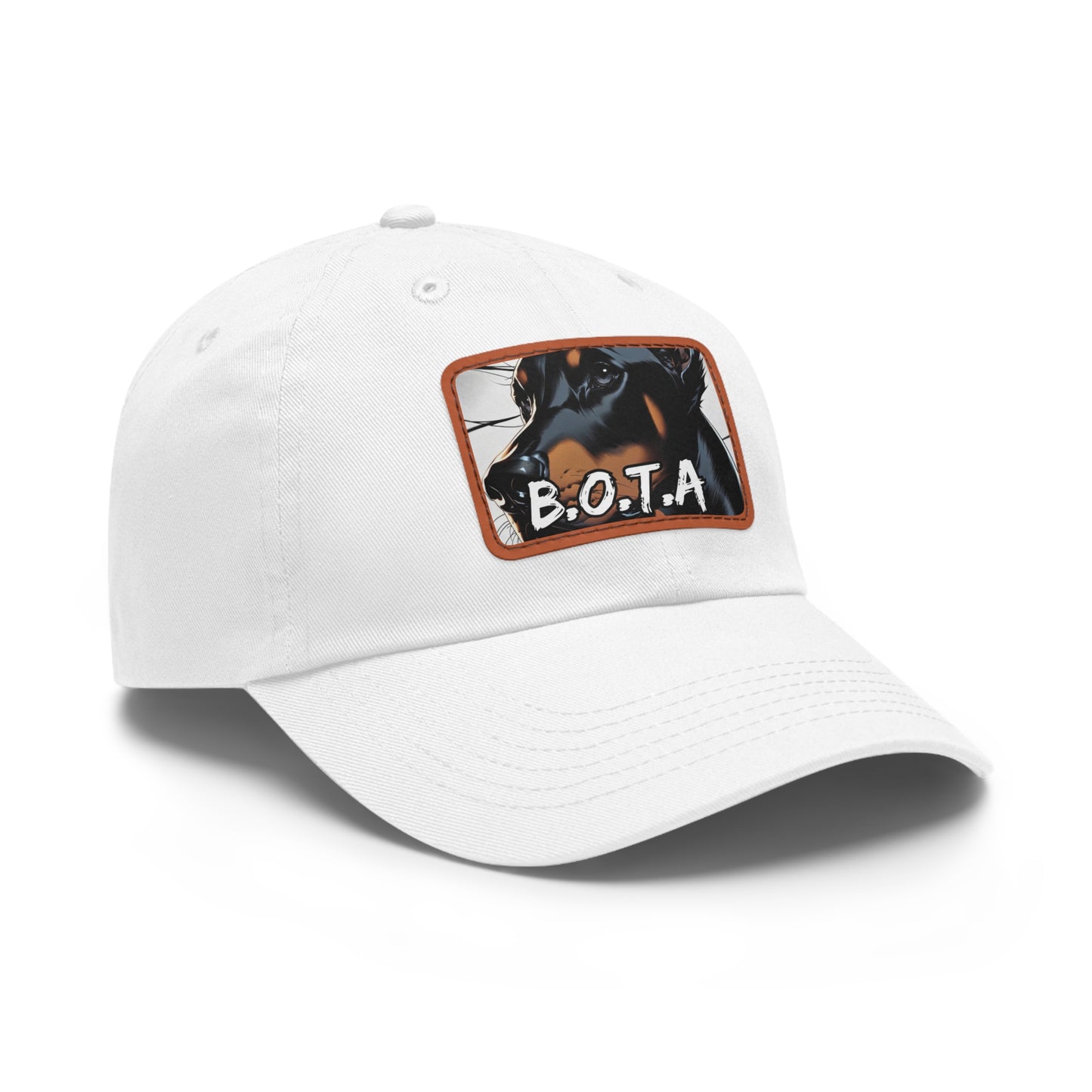 Doberman BOTA 1 Dad Hat with Leather Patch (Rectangle)