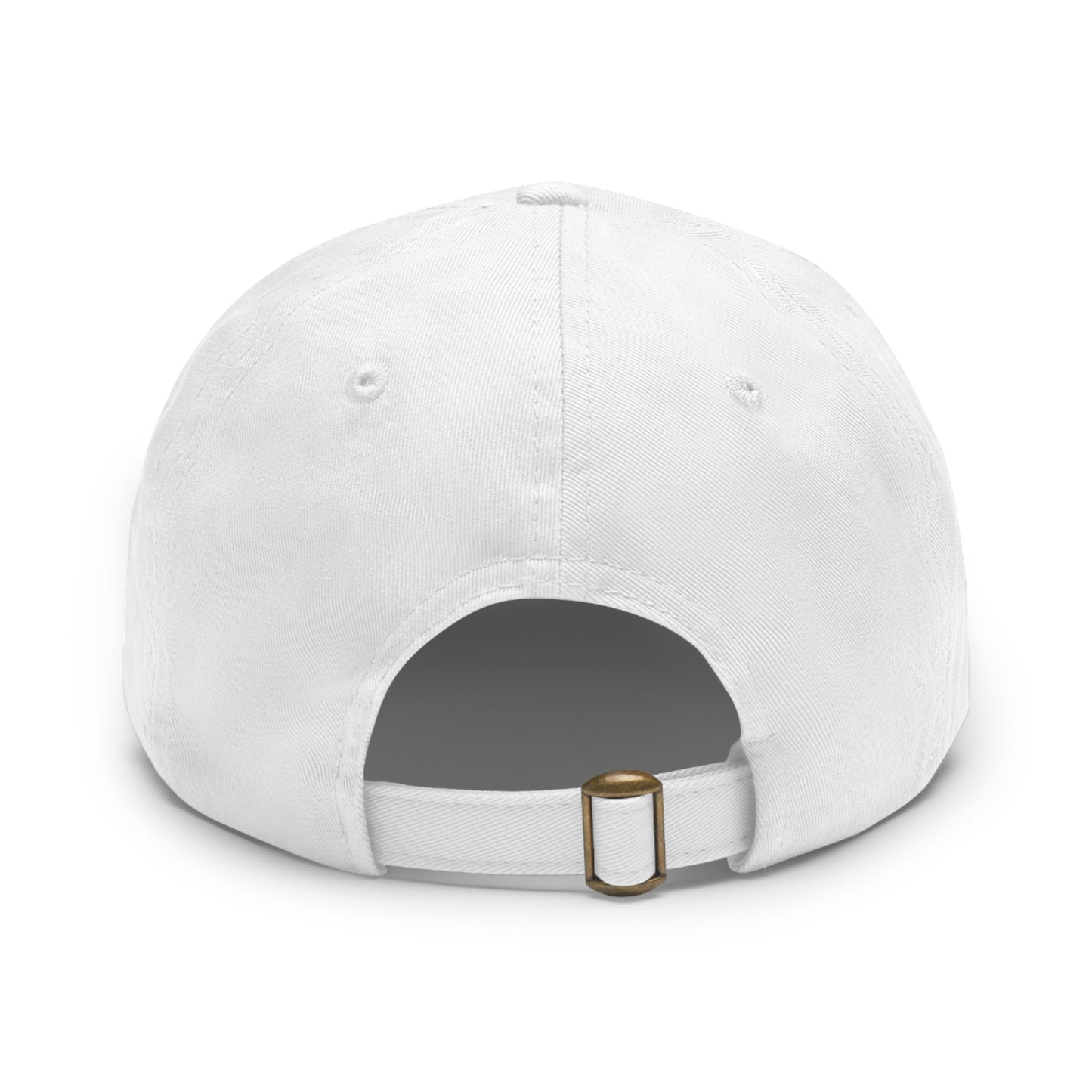 N 5 Dad Hat with Leather Patch (Round)