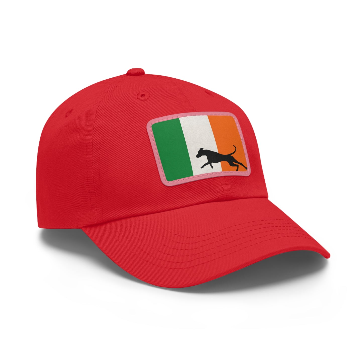 Doberman Ireland Protect 1 Dad Hat with Leather Patch (Rectangle)