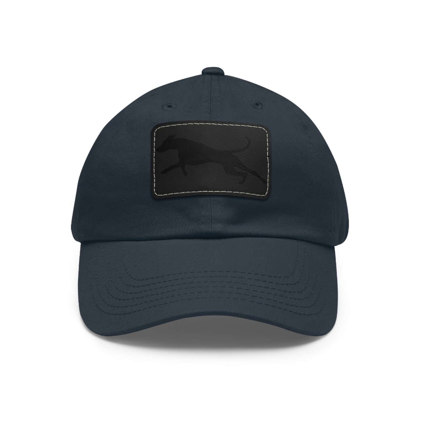 Run 1 Dad Hat with Leather Patch (Rectangle)