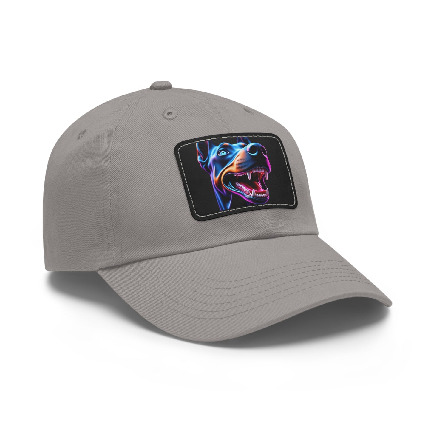 Smiles 1 Dad Hat with Leather Patch (Rectangle)