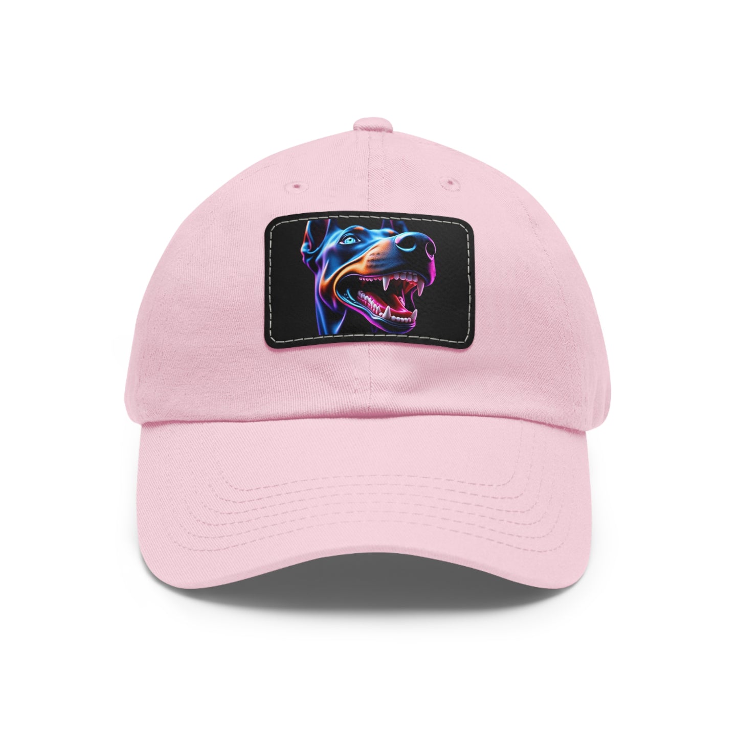 Smiles 1 Dad Hat with Leather Patch (Rectangle)
