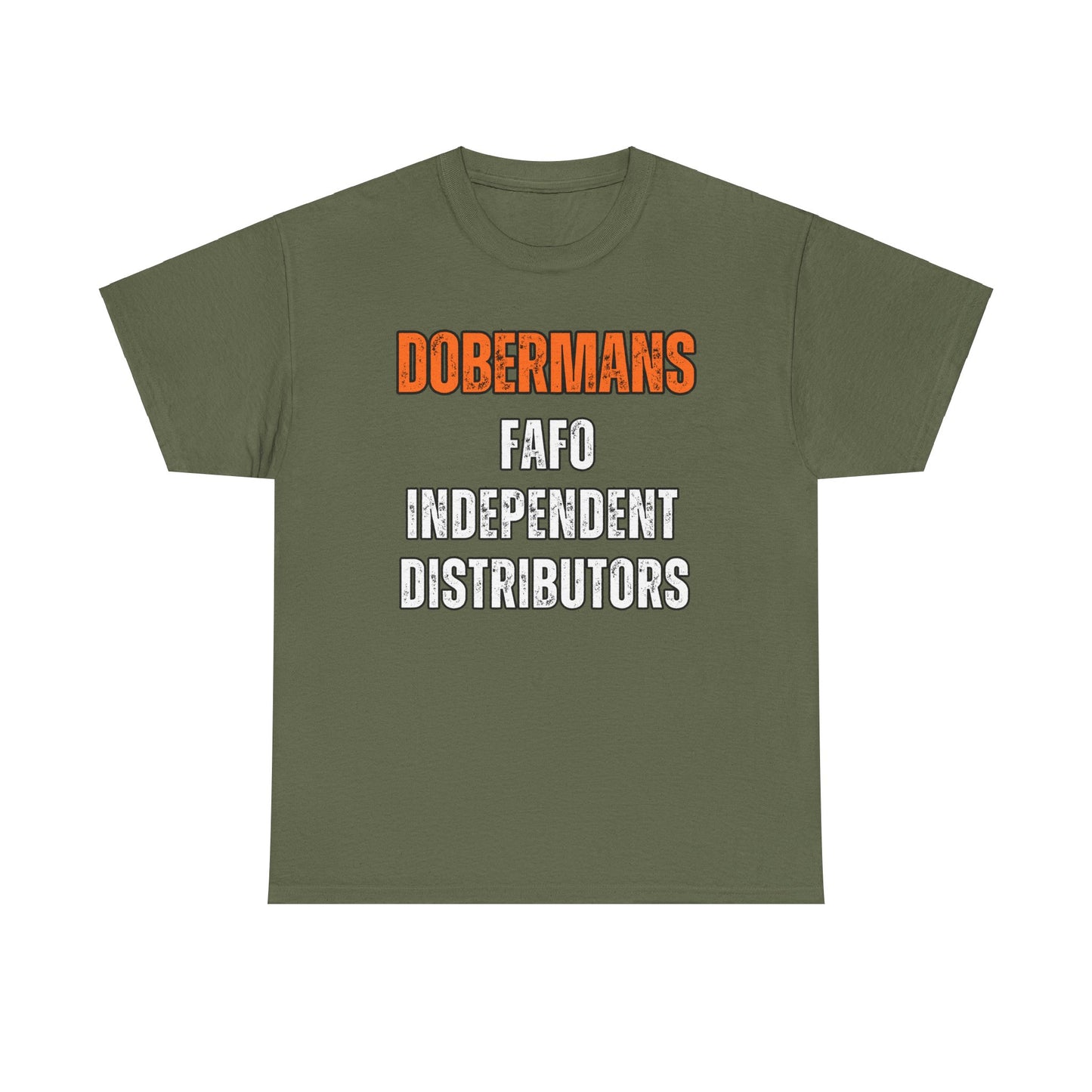 Dobermans Because 5 2025 Unisex Heavy Cotton Tee