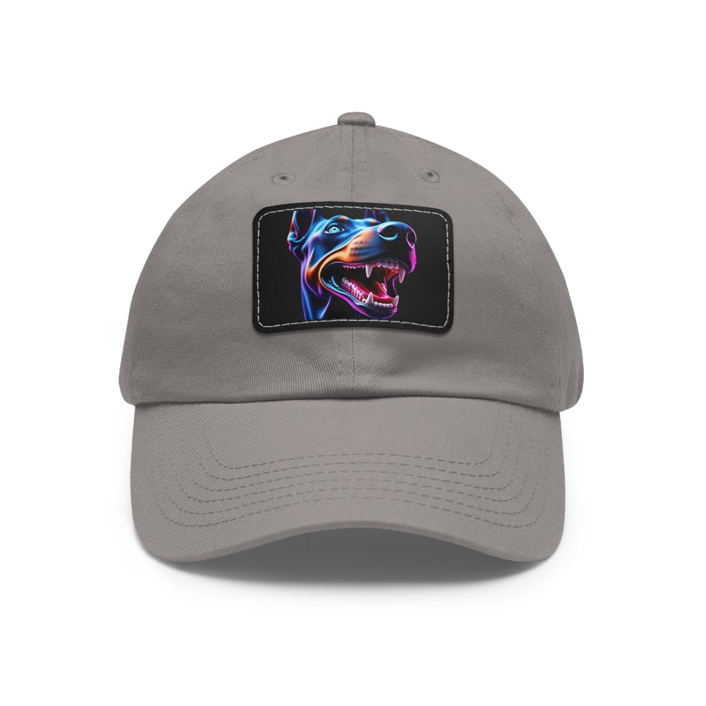 Smiles 1 Dad Hat with Leather Patch (Rectangle)