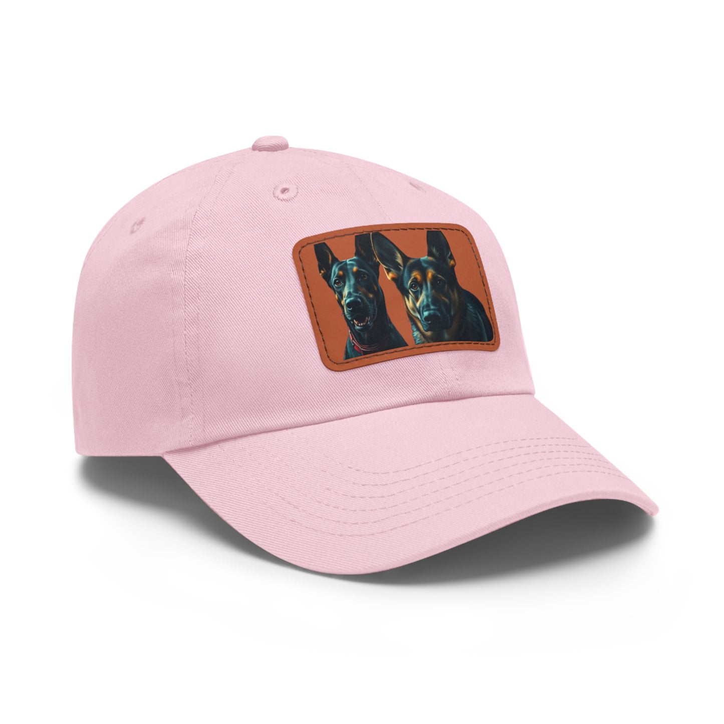 Dynamic Duo Dad Hat with Leather Patch (Rectangle)