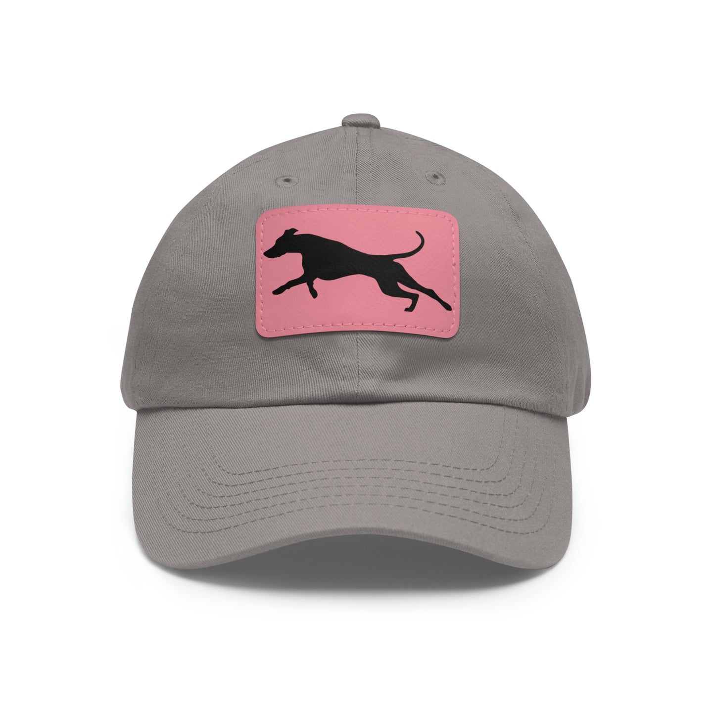 Run 1 Dad Hat with Leather Patch (Rectangle)