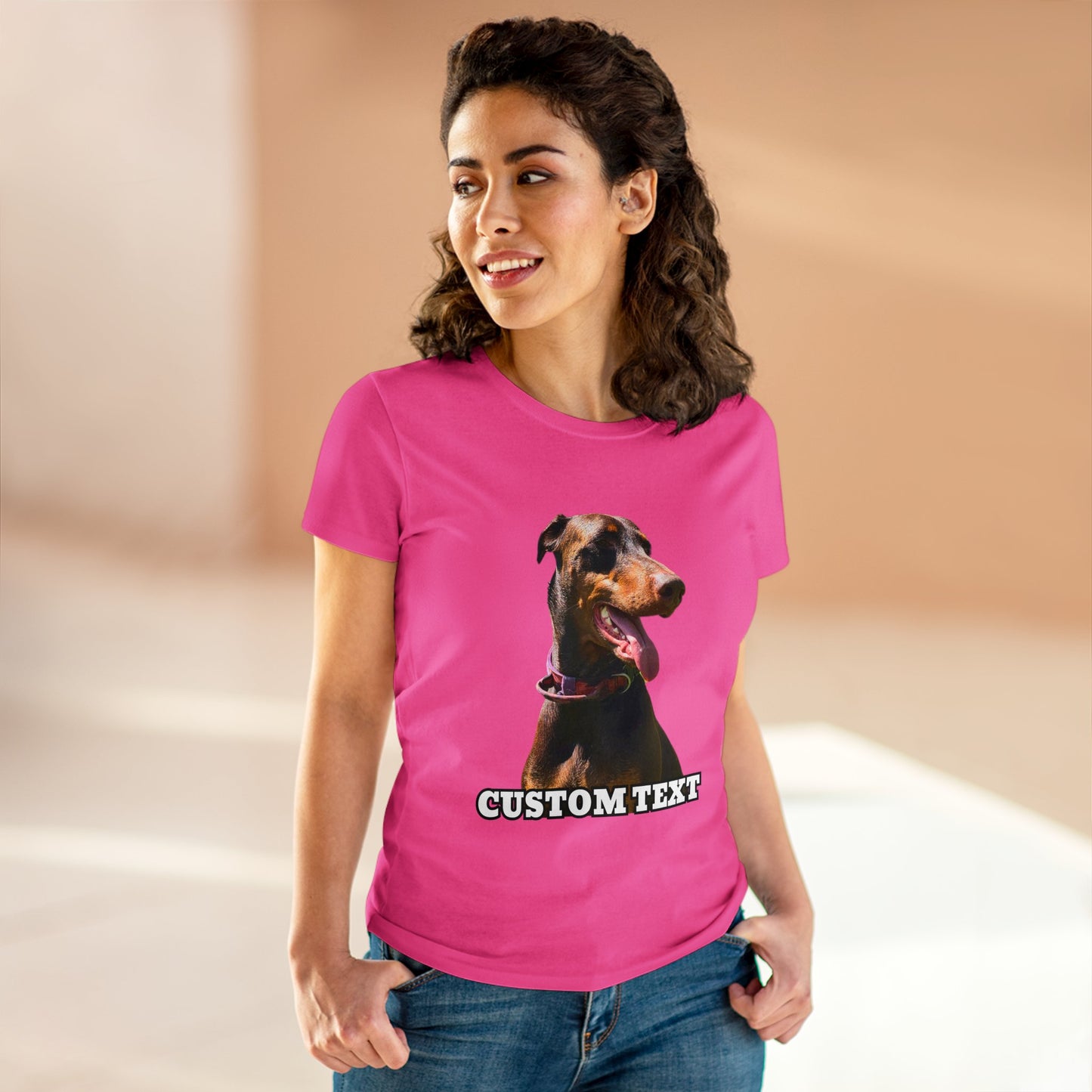 Custom Women's Midweight Cotton Tee