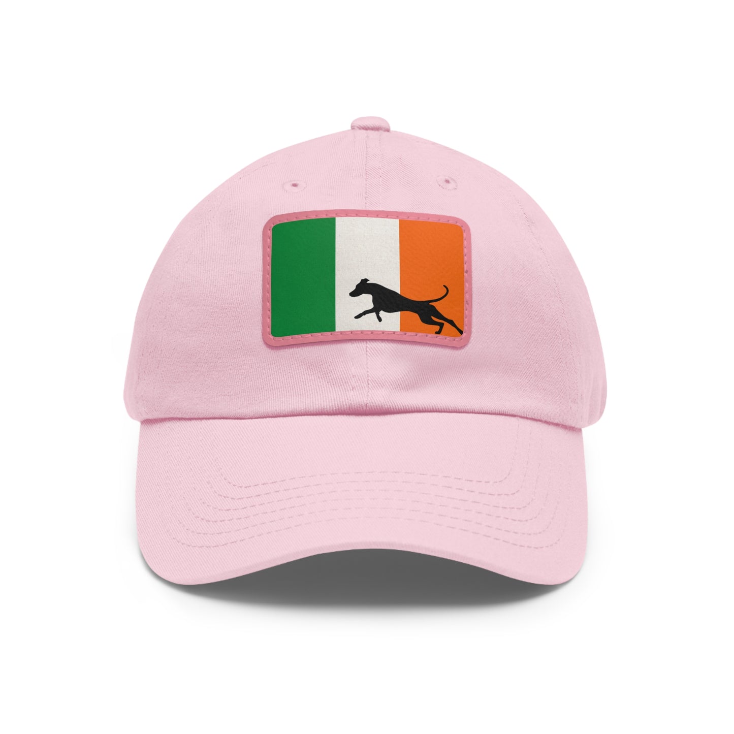 Doberman Ireland Protect 1 Dad Hat with Leather Patch (Rectangle)