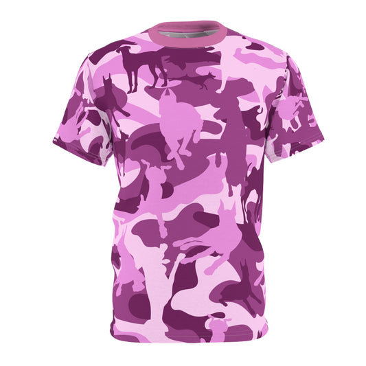 Doberman Camo 4 Unisex Cut & Sew Tee (AOP)