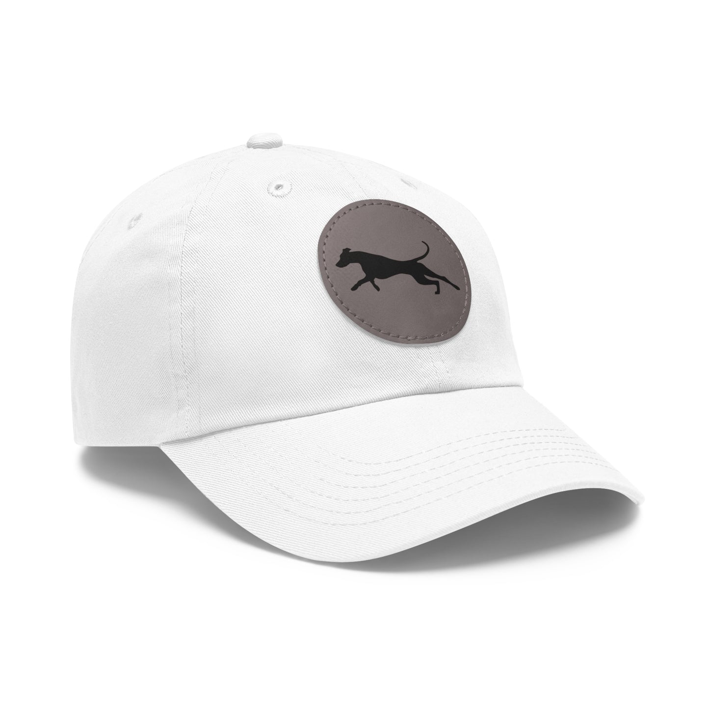 N 5 Dad Hat with Leather Patch (Round)