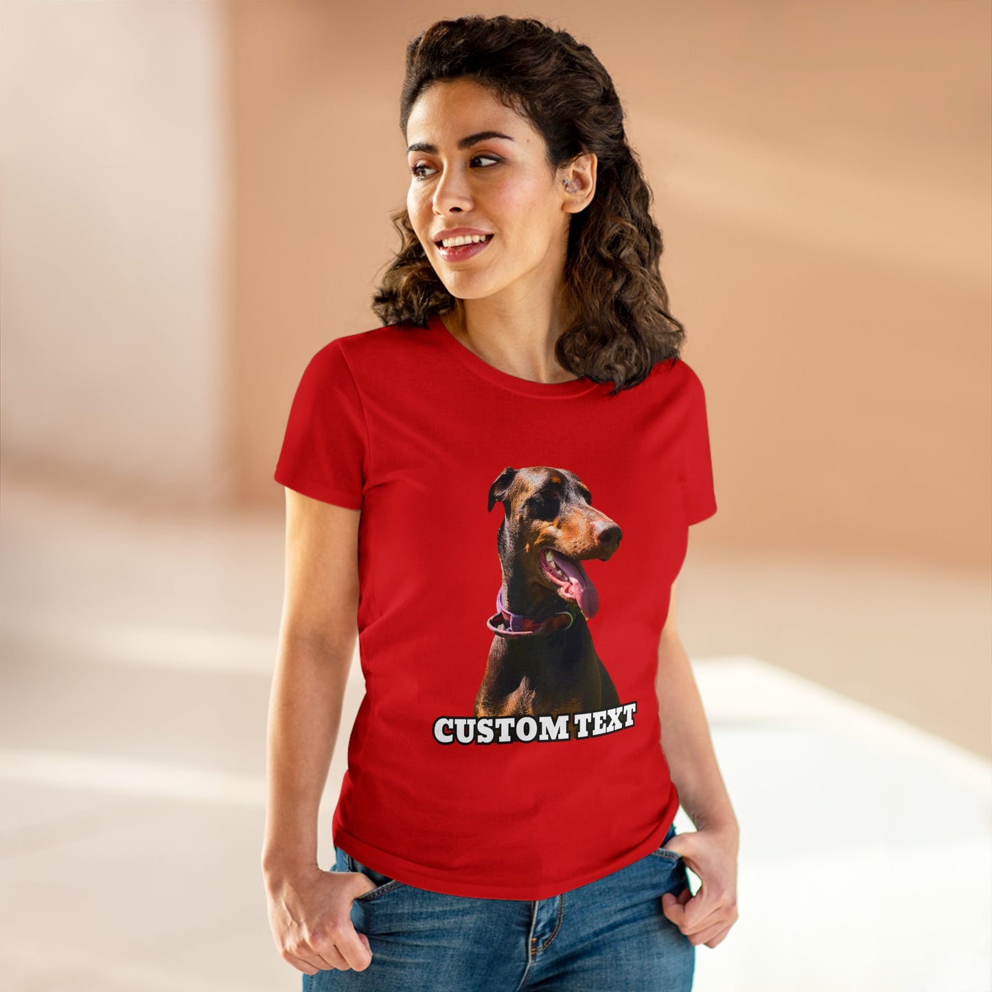 Custom Women's Midweight Cotton Tee